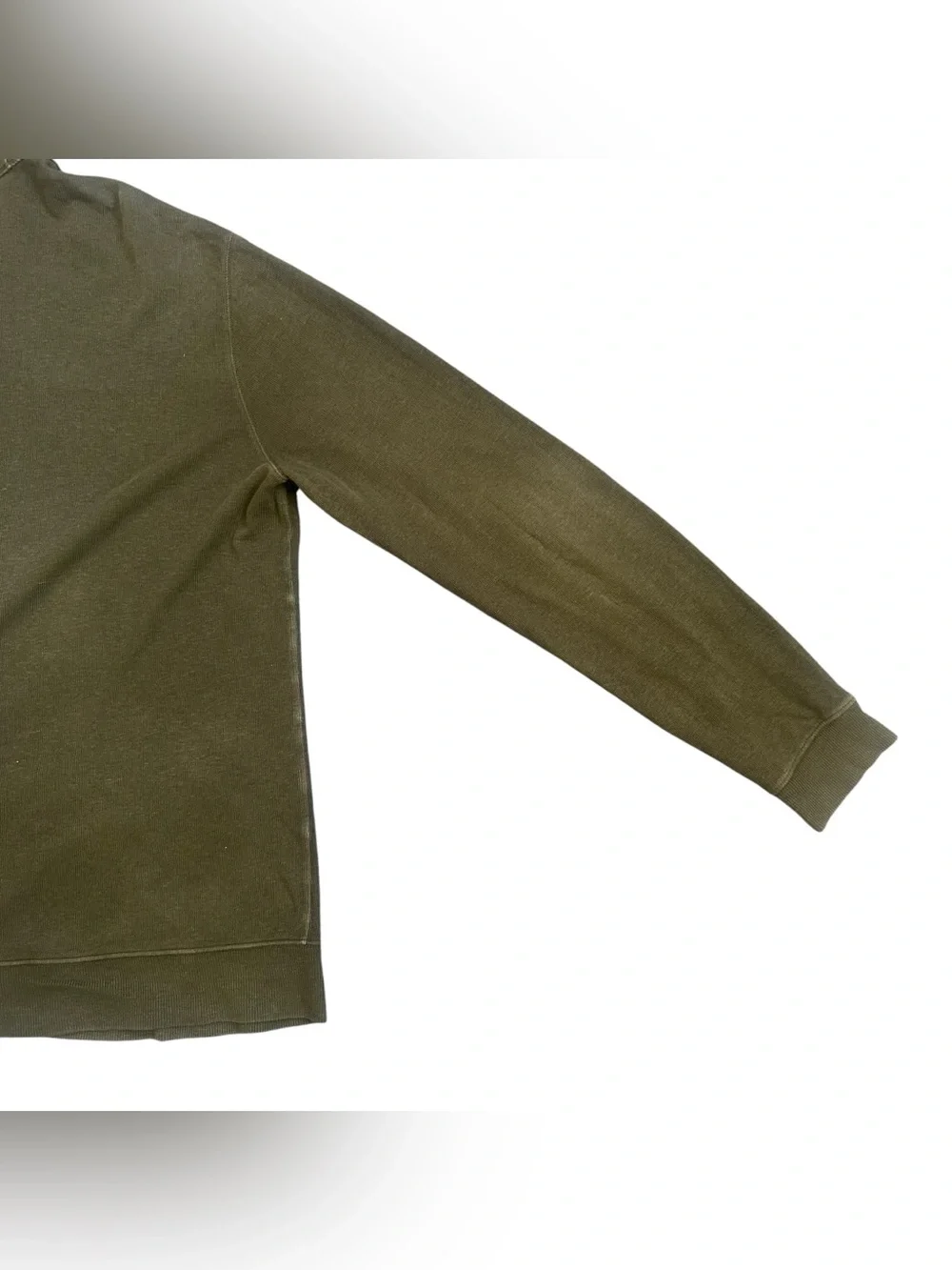 Vintage Polo Ralph Lauren Olive Green Cotton Linen Blend Button Down Cardigan XL